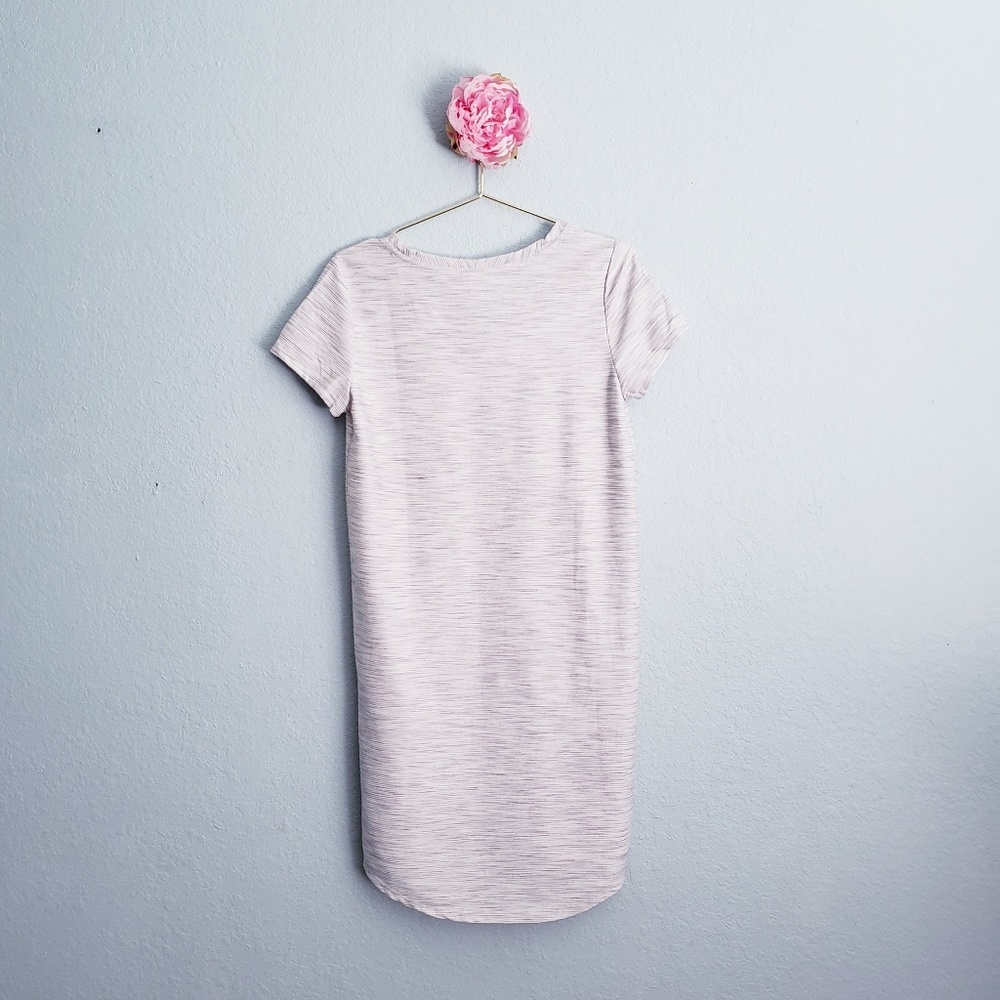 3 FOR $15  Merona V-neck Textured T-shirt Dress - Picture 3 of 6